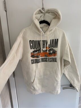 Country Jam Colorado Music Festival Cream Graphic Hoodie